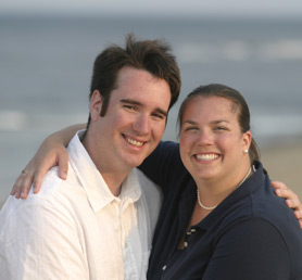 Kate and Matt at Skaket Beach